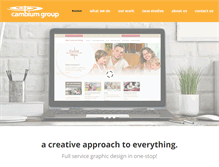 Tablet Screenshot of cambiumgroup.com